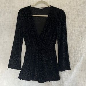 🌈 Burnout Velvet Romper